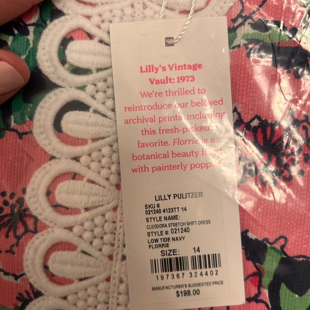 Lilly Pulitzer Spring 2026 Cleodora Floral Shift Dress NWT, unopened! - Picture 6 of 9